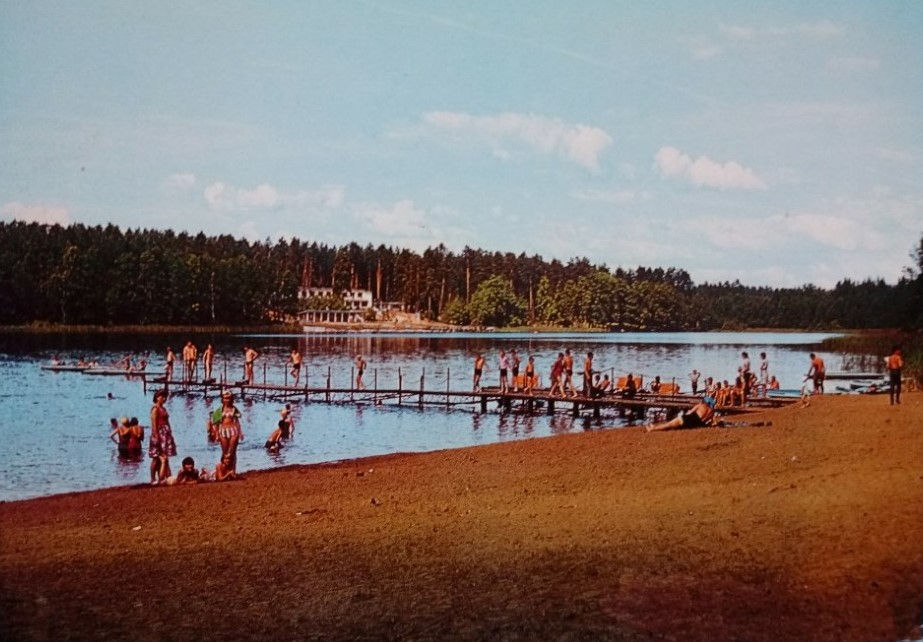 Widok kąpieliska w latach 70-tych