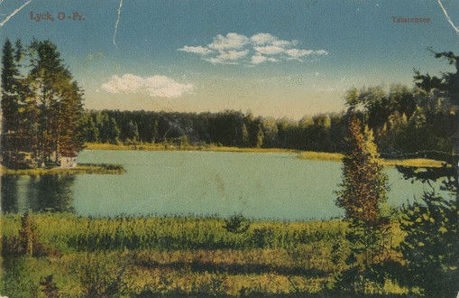Widok fragmentu jeziora w roku 1925