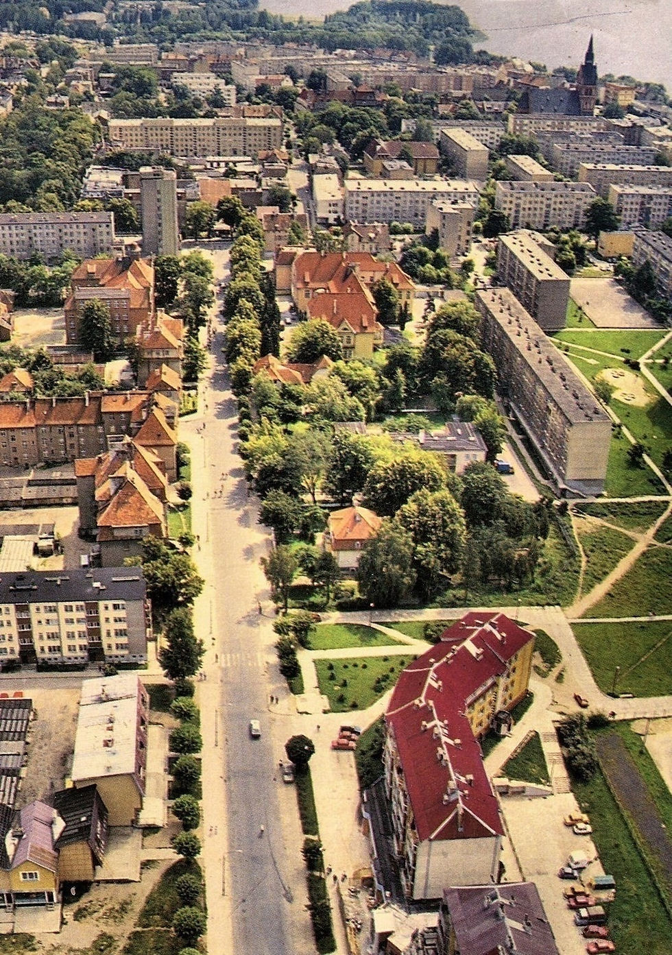 Widok ulicy w latach 1990-1994