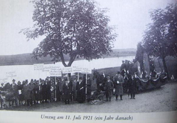 Transport kamieni w lipcu 1921 roku