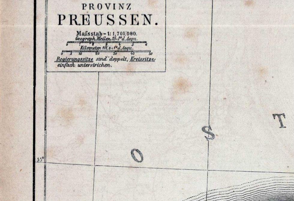 Mapa Prus z około 1880 roku - cz.1