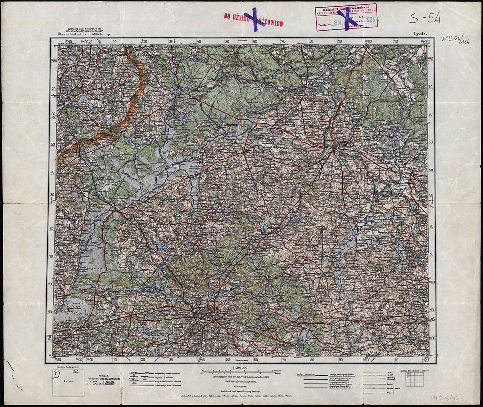 Mapa Ełk 1925 400dpi