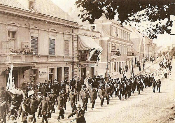 Widok Parady Wojskowej w 1920 roku