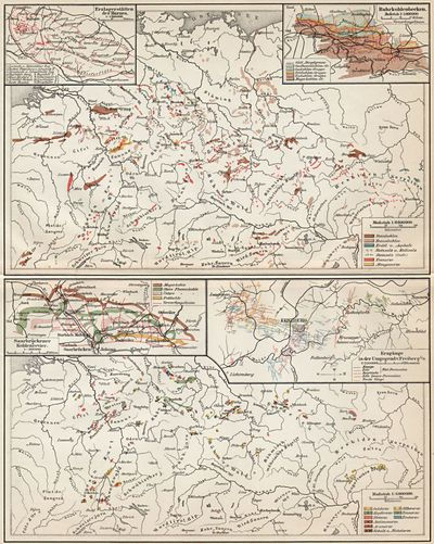 Mapa Minerałów w Niemczech 1905