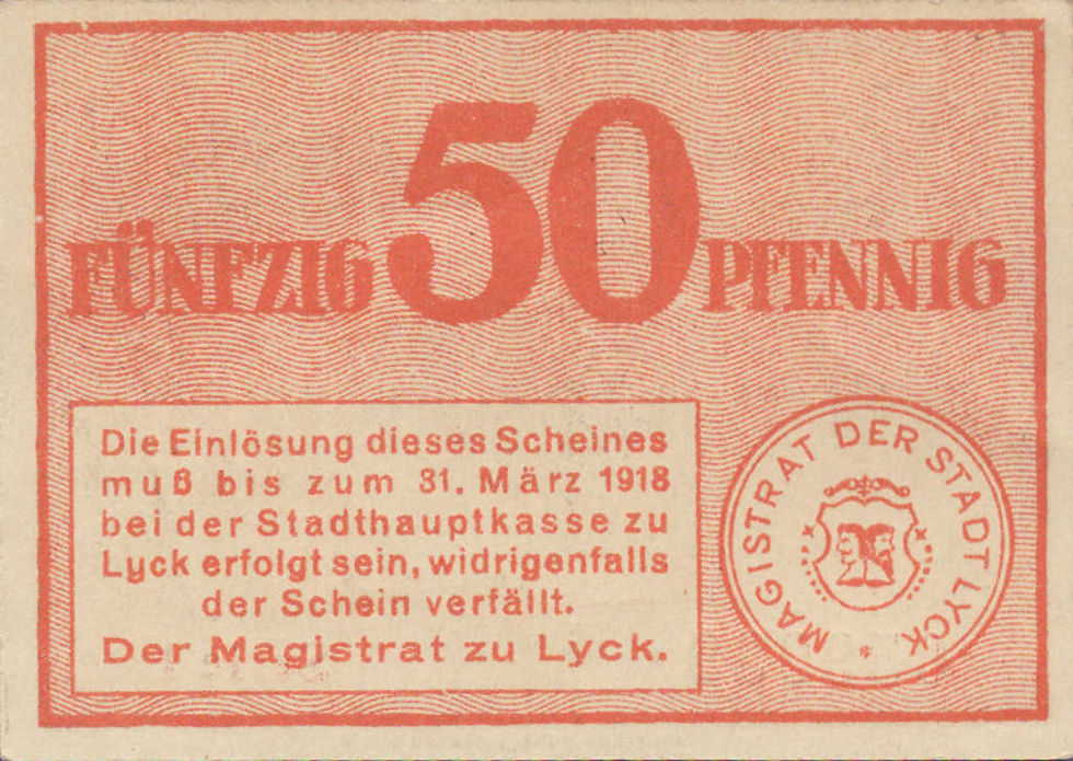 Notgeld o wartości 50 Pfennigów