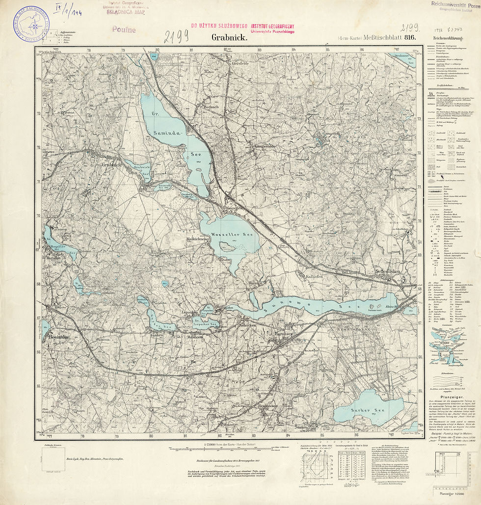 Mapa Grabnik 1936