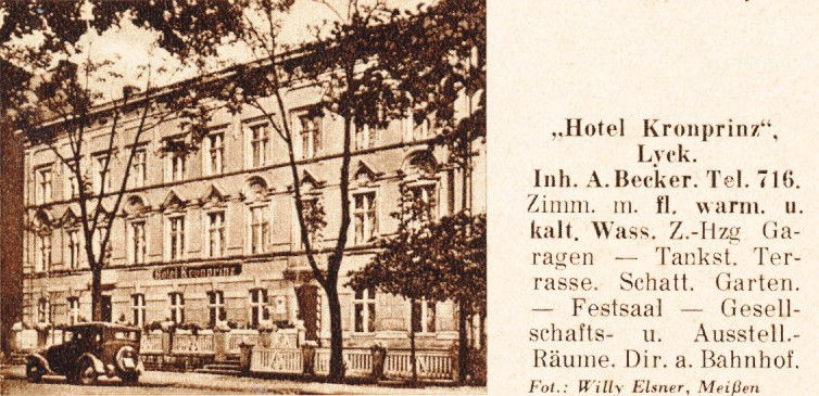 Widok Hotelu Kronprinz w roku 1910