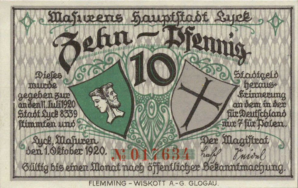 Notgeld o wartości 10 Pfennigów
