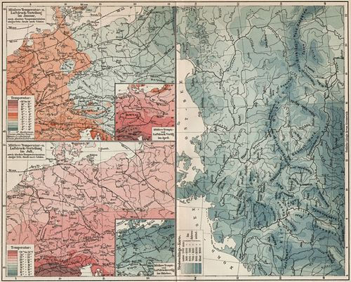 Mapa Klimatyczna Niemiec 1905