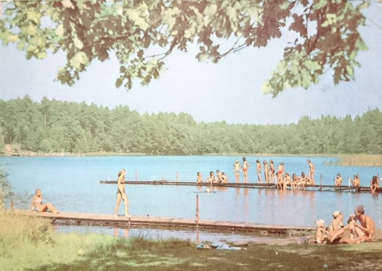 Widok kąpieliska w latach 80-tych