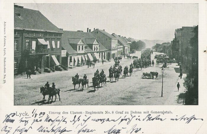 Widok Parady Wojskowej w roku 1903