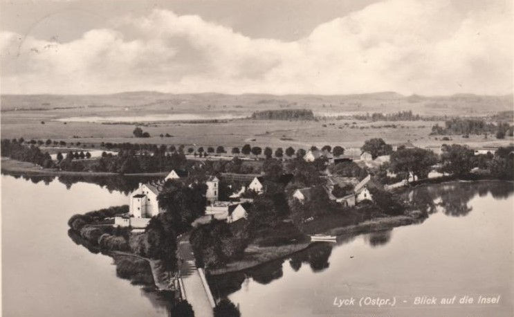 Widok Wyspy Zamkowej w roku 1940