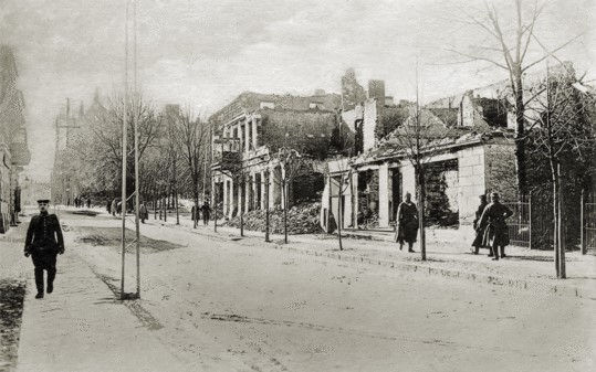 Fragment ulicy w latach 1914-1916