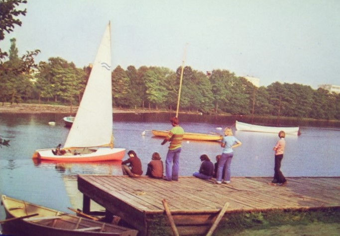 Widok z Przystani w latach 70-tych