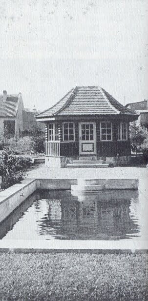 Widok domku ogrodowego - lata 20-te