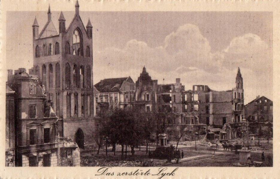 Widok ruin Kościoła w roku 1914