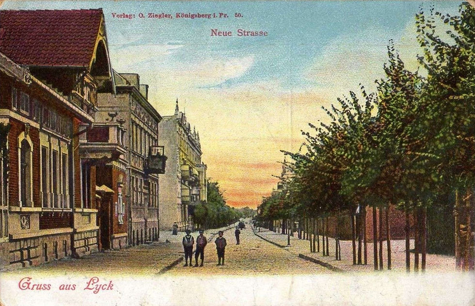 Fragment ulicy w latach 1900-1910