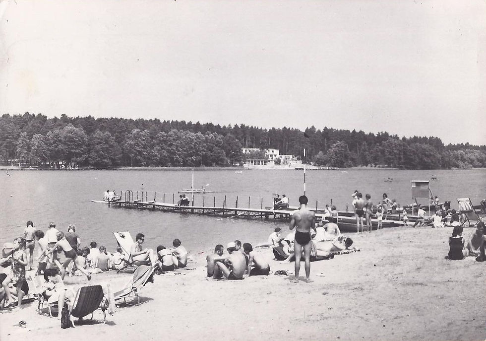 Widok kąpieliska w roku 1971