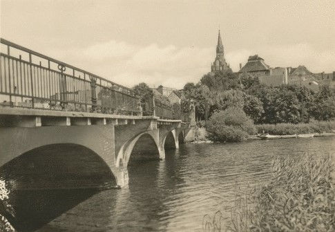 Fragment mostu na zdjęciu z 1934 r.