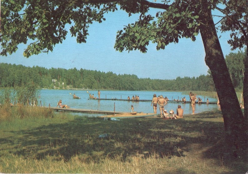 Widok kąpieliska w roku 1980