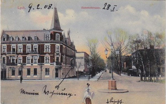 Widok Placu Dworcowego w roku 1908