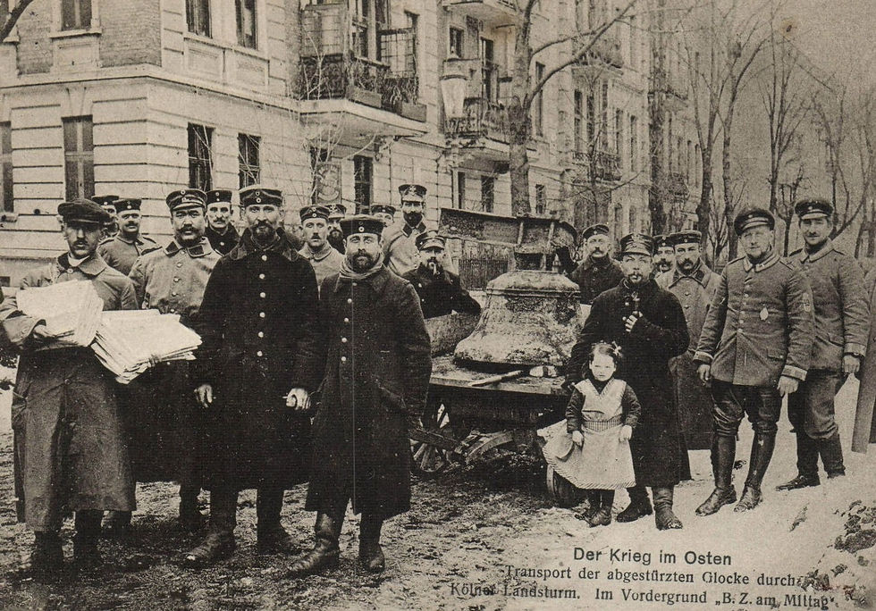Transport dzwonu zimą 1914-1915