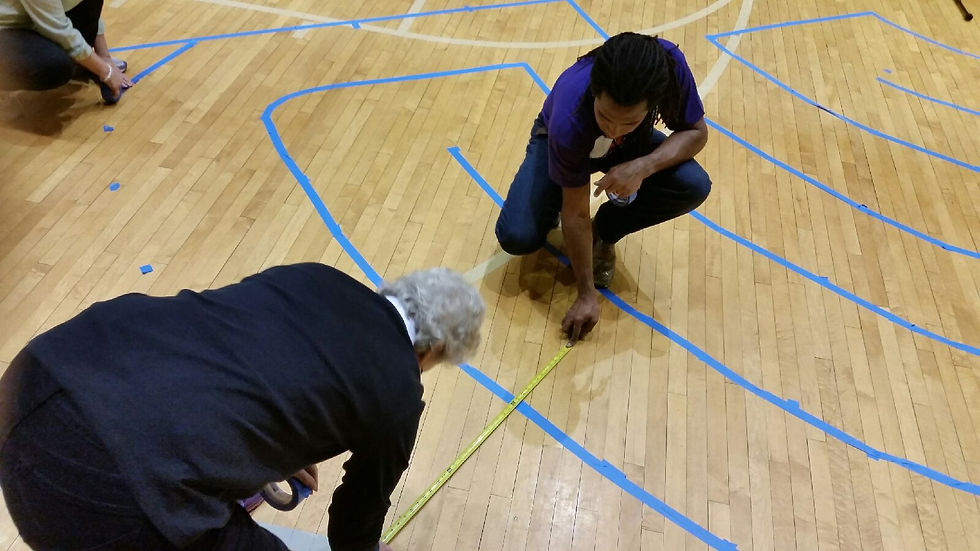 St. Paul's Gym Labyrinth demo