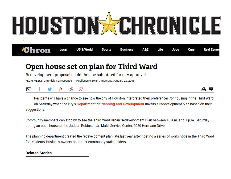 Houston Chronicle: LARA Third Ward