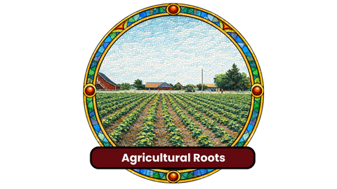 Agriculture played a vital role in the economic foundation of The Flats community. These fields symbolize the hard work, perseverance, and deep connection to the land that sustained many local families.