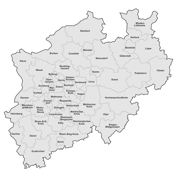 Lieferregionen Fotobox NRW