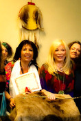 con Lynn Andrews, en Phoenix