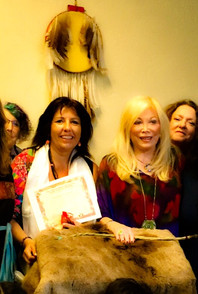 con Lynn Andrews, en Phoenix