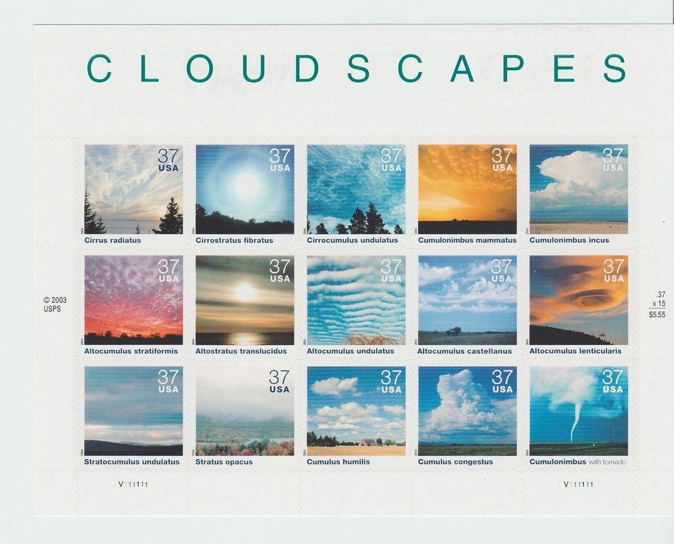Cloudscapes Sheet of Postal Stamps MNH # 3878