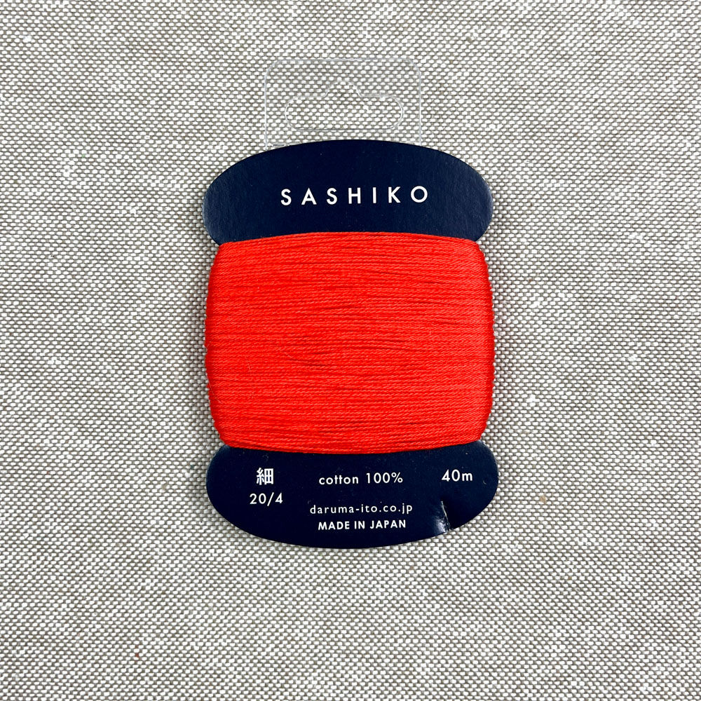 Daruma Sashiko Garn Rot, 40 Meter, bei Mia's Atelier Zürich