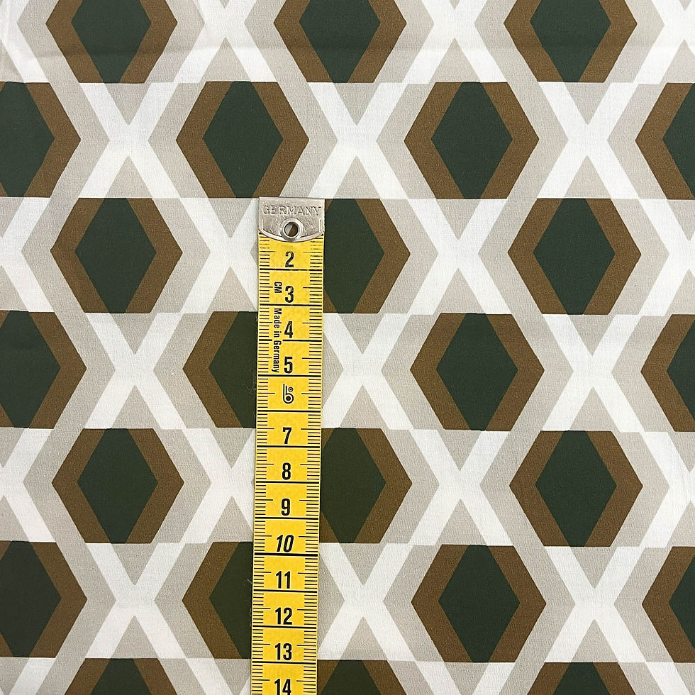 Miniaturbild: Baumwolle, geometrisches Muster Retro