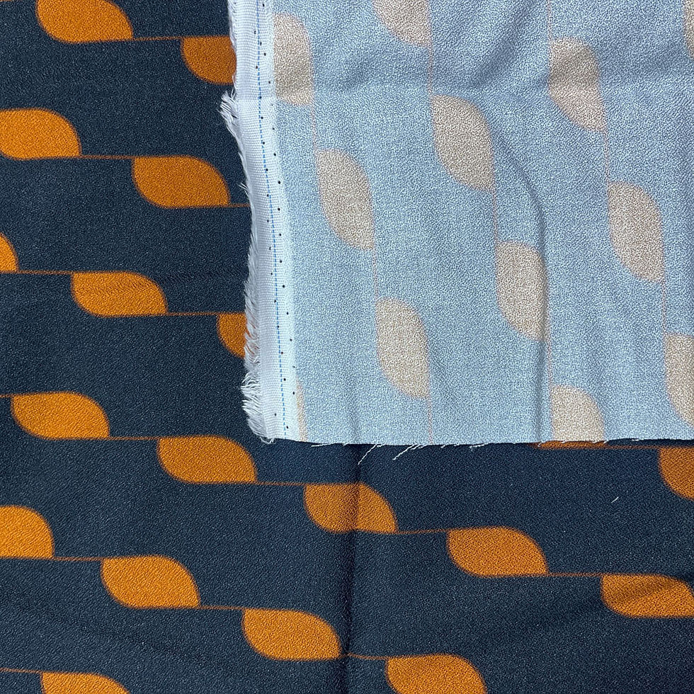 Miniaturbild: ÖkoTex, Viskose, geometrische Muster