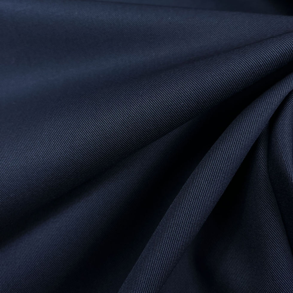 Miniaturbild: GOTS Baumwolle Gabardine, Uni Navy