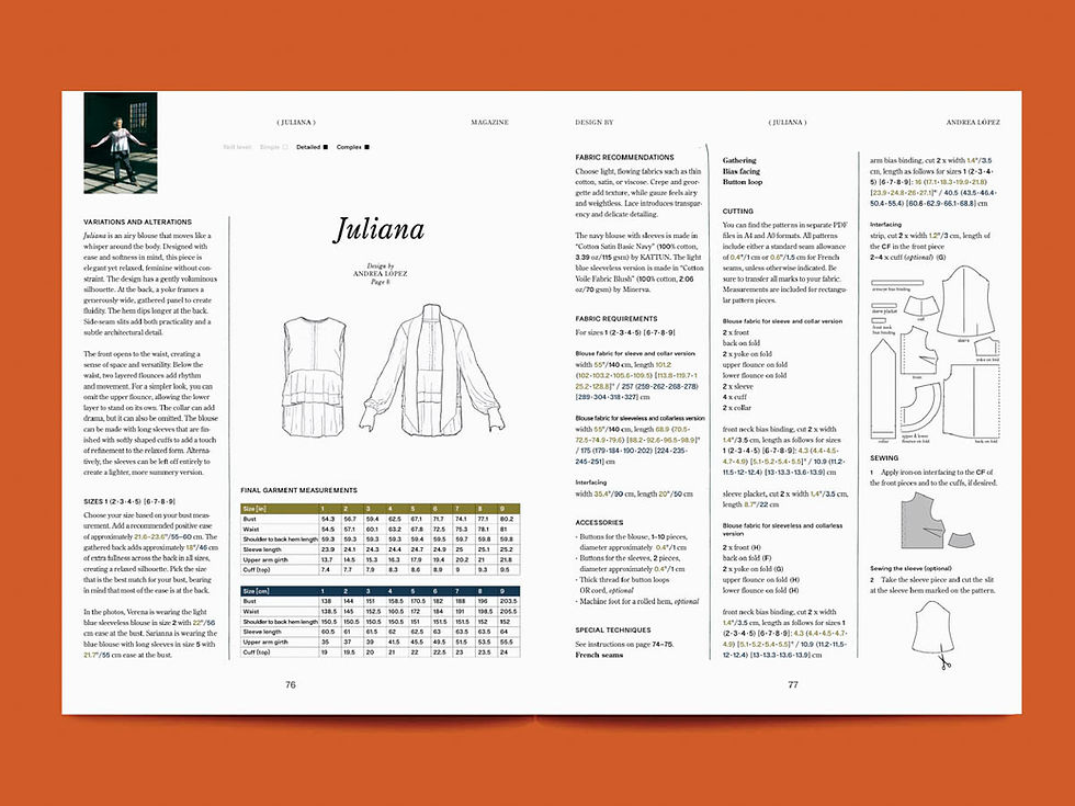 Miniaturbild: Tauko 20, Layers ein Schnittmustermagazin gibt es bei Mia's Atelier