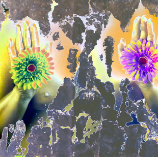 Sarah Arensi contemporary painting Digital Virtues series