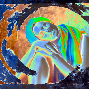 Sarah Arensi contemporary painting Digital Virtues series