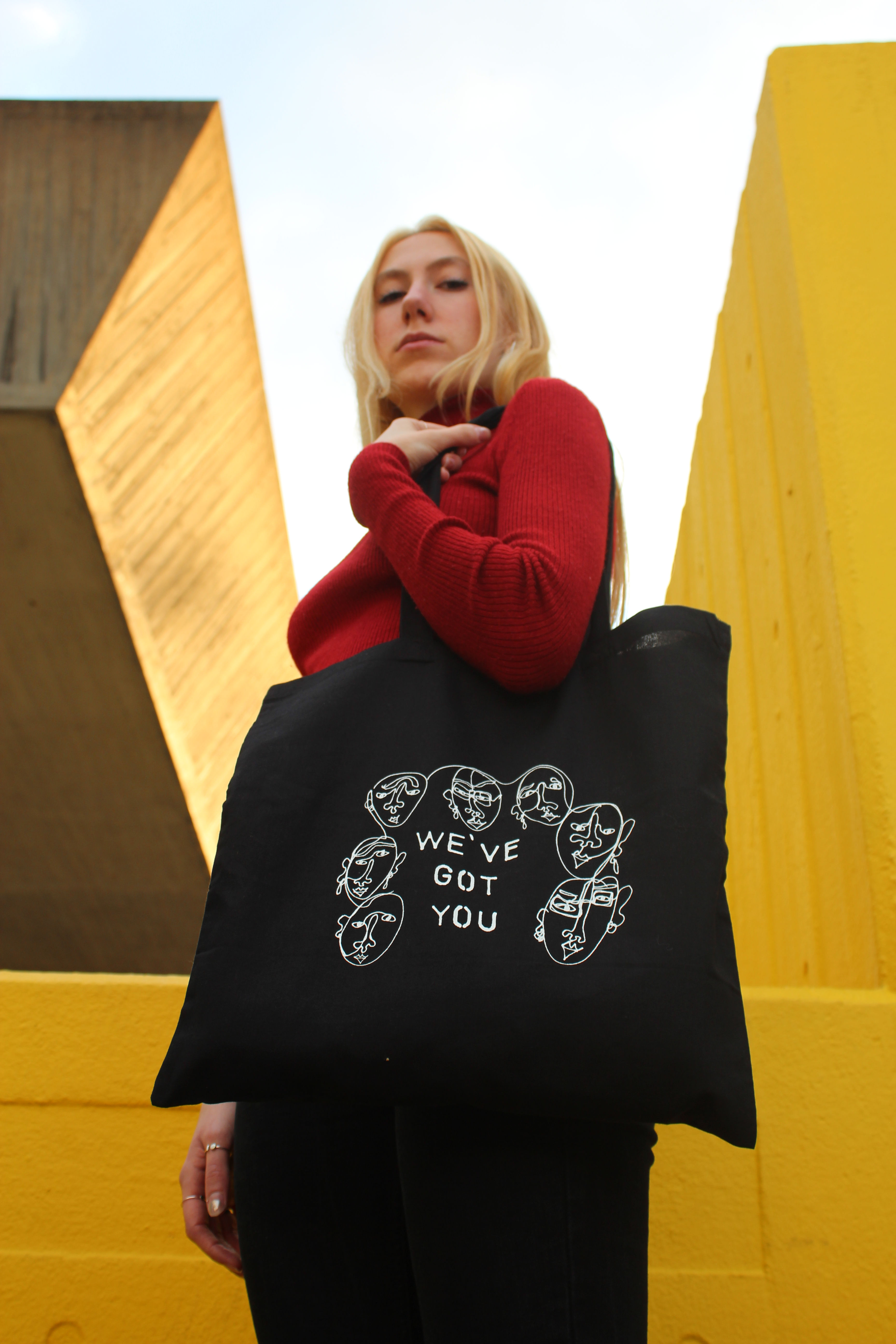 WE'VE GOT YOU TOTE BAG - Black