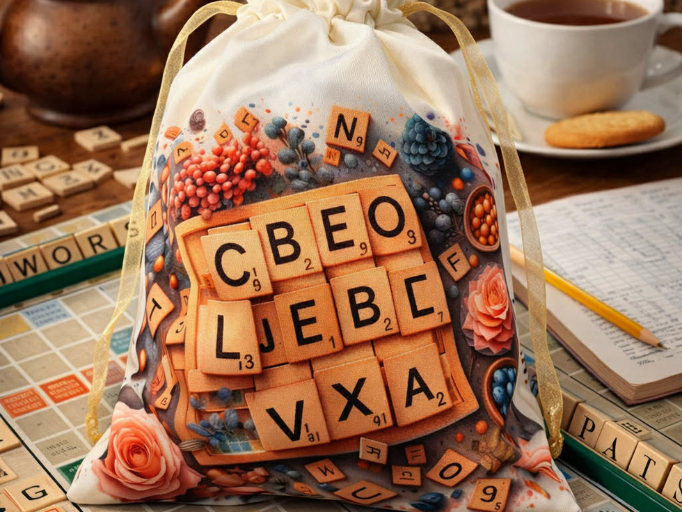 Pochon lettres scrabble