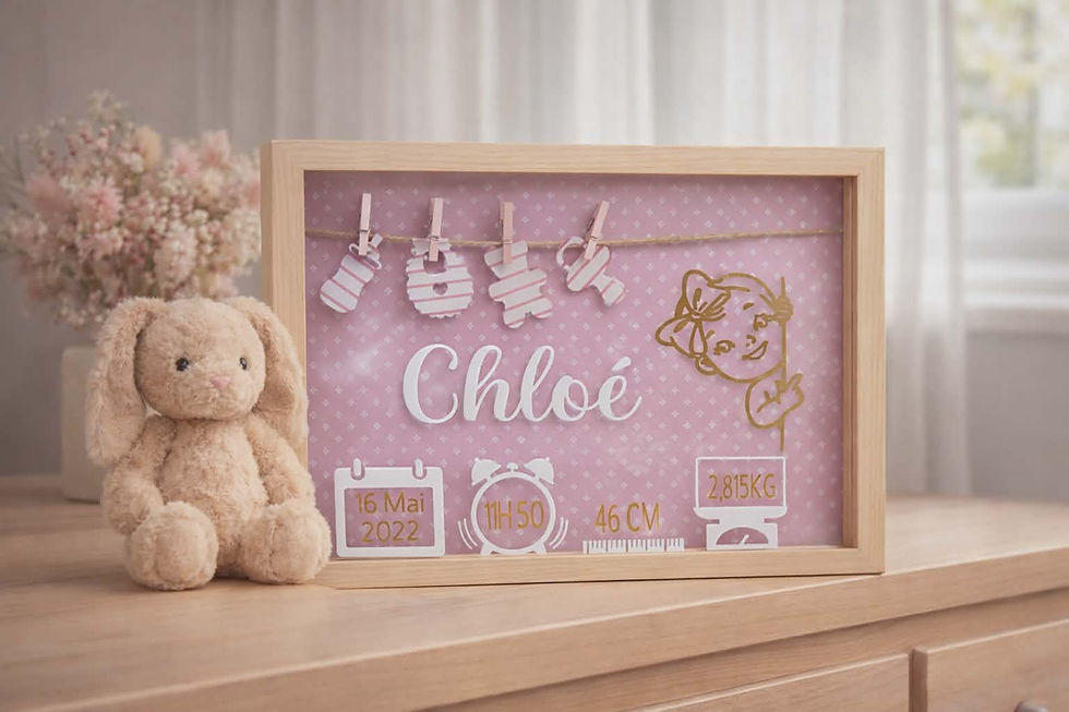 Cadre de naissance Chloé