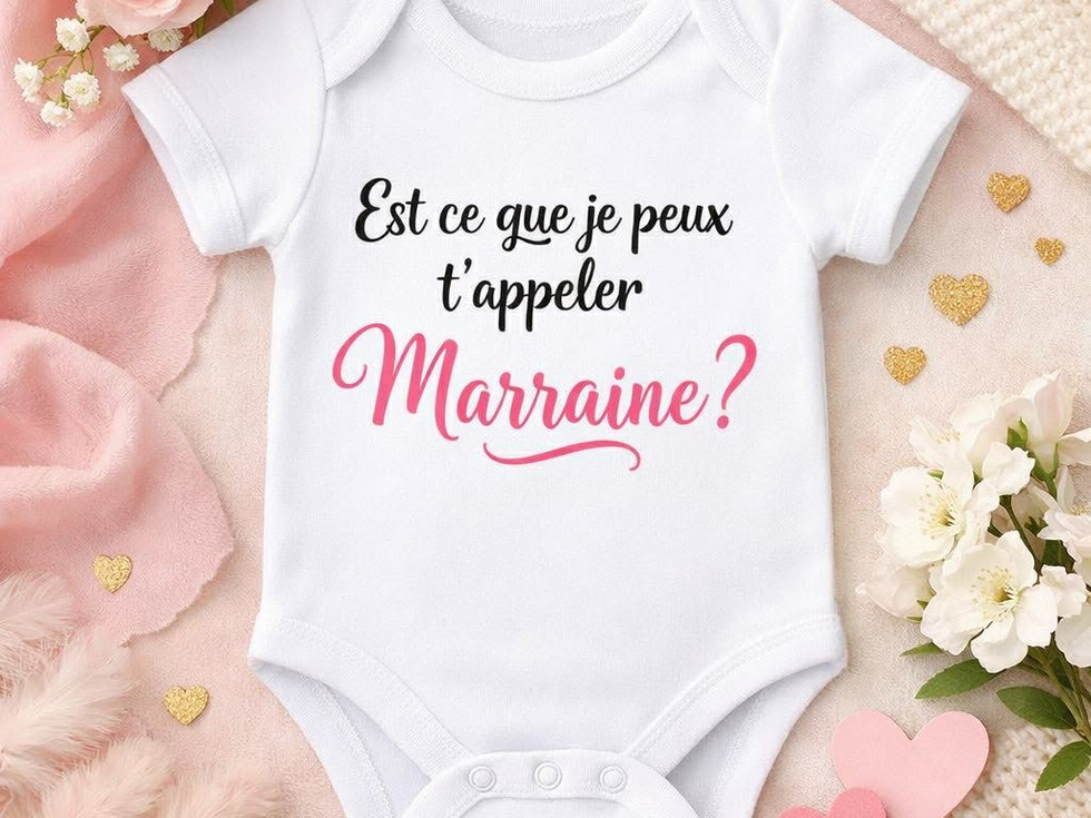 Body bébé demande marraine