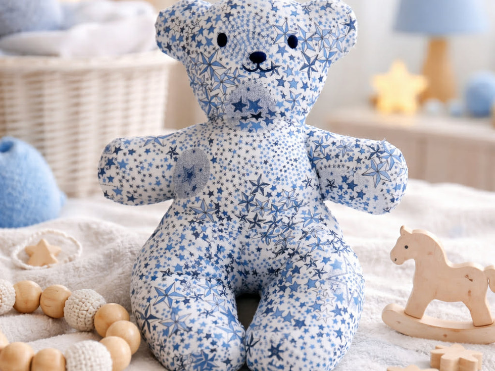 Doudou nounours étoiles