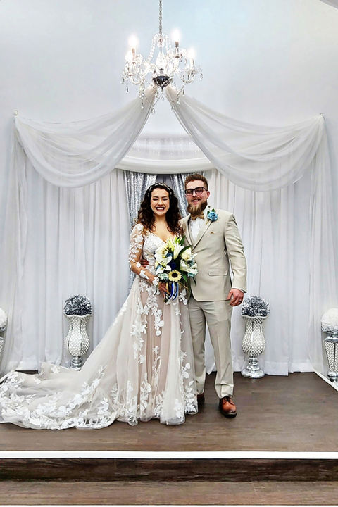 Elopement ceremony in Indianapolis chapel