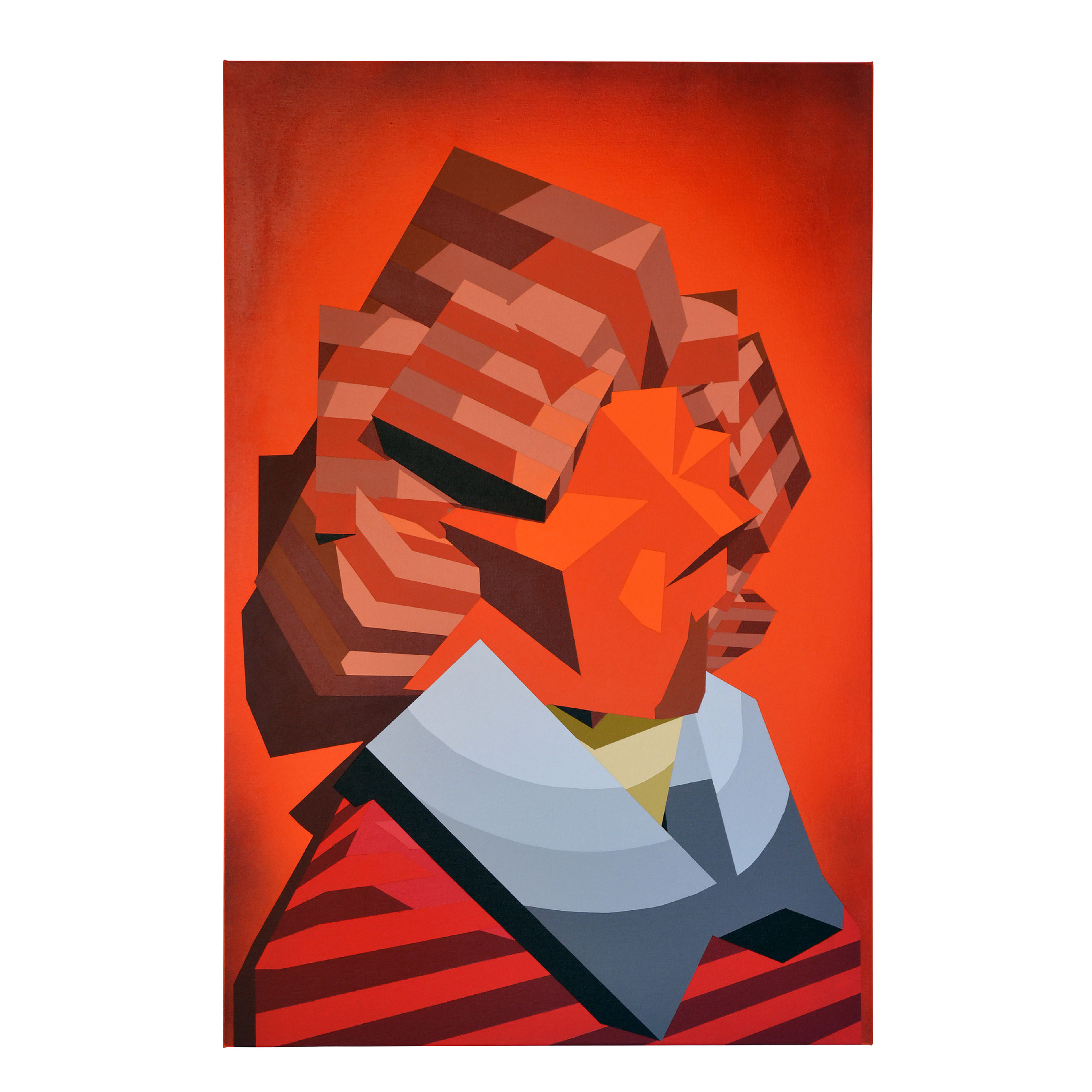 Original abstract artwork Little Orphan Annie, 2023 by Paul Darragh