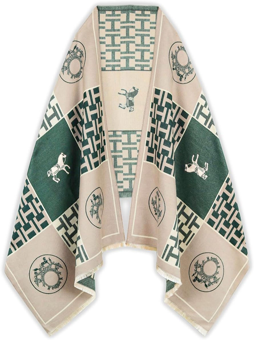 Thumbnail: EXTREE Scarfs for Women Pashmina Silky Shawl Wrap for Evening Dressing Blanket 