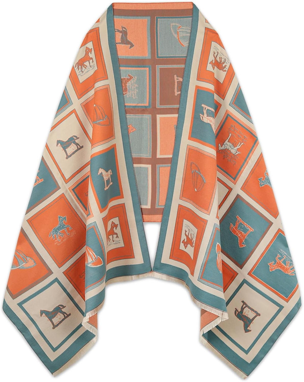Thumbnail: EXTREE Scarfs for Women Pashmina Silky Shawl Wrap for Evening Dressing Blanket 