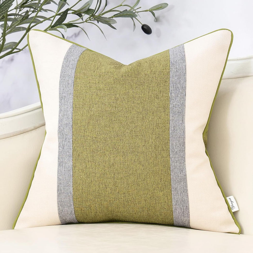 Thumbnail: Yangest Patchwork Pillow Cover 12x20 Inch Luxury Cotton and Linen Cushion Cover